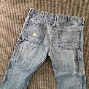 Old Navy Authentics Carpenter Jeans Mens 36x30 Light Wash Loose Fit